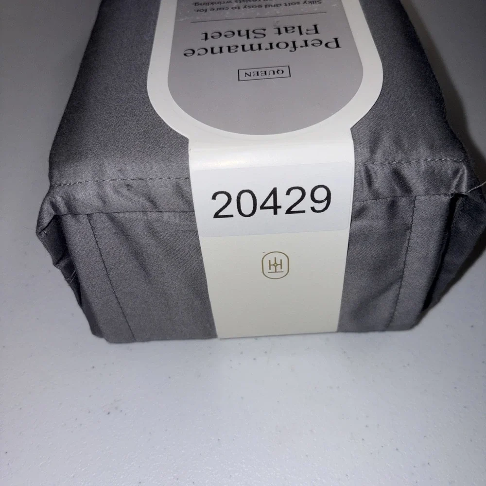 Queen 400 Thread Count Performance Flat Sheet Classic Gray - Threshold: Cotton